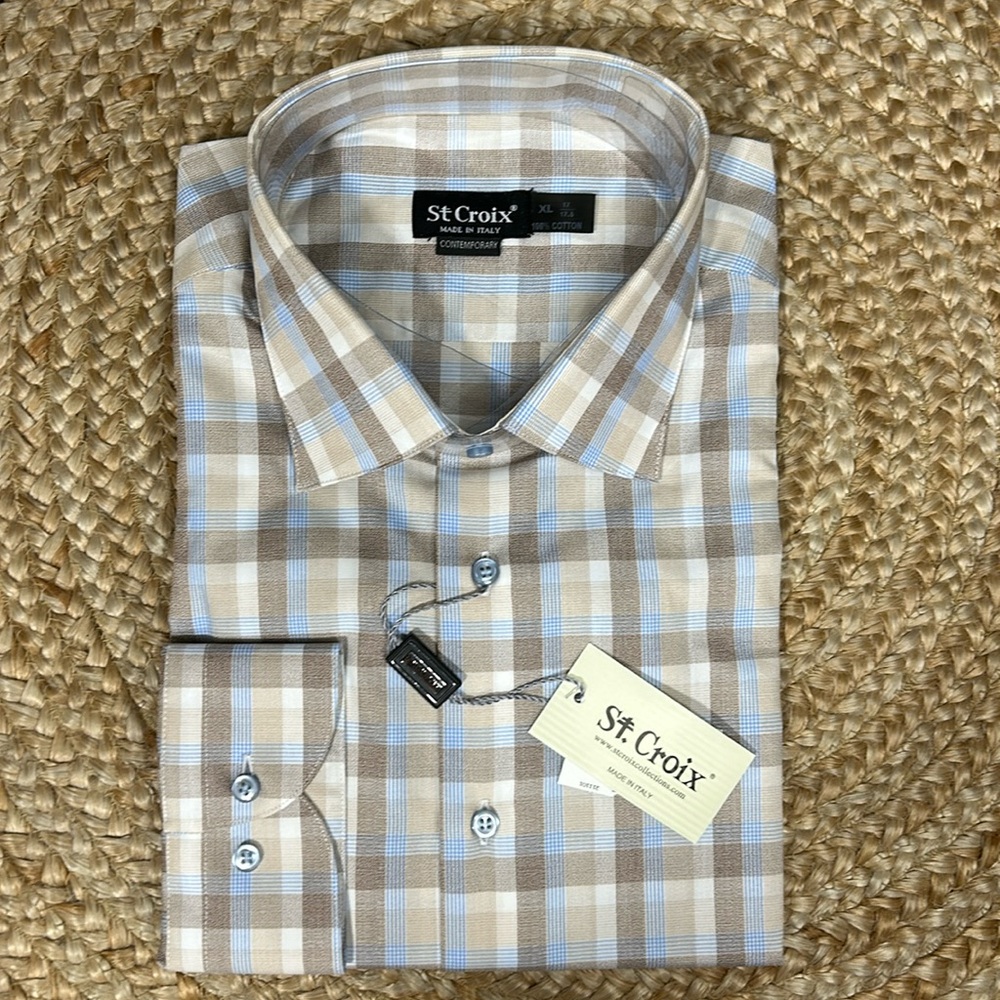 St Croix Men’s Longsleeve Button Up Dress Shirt